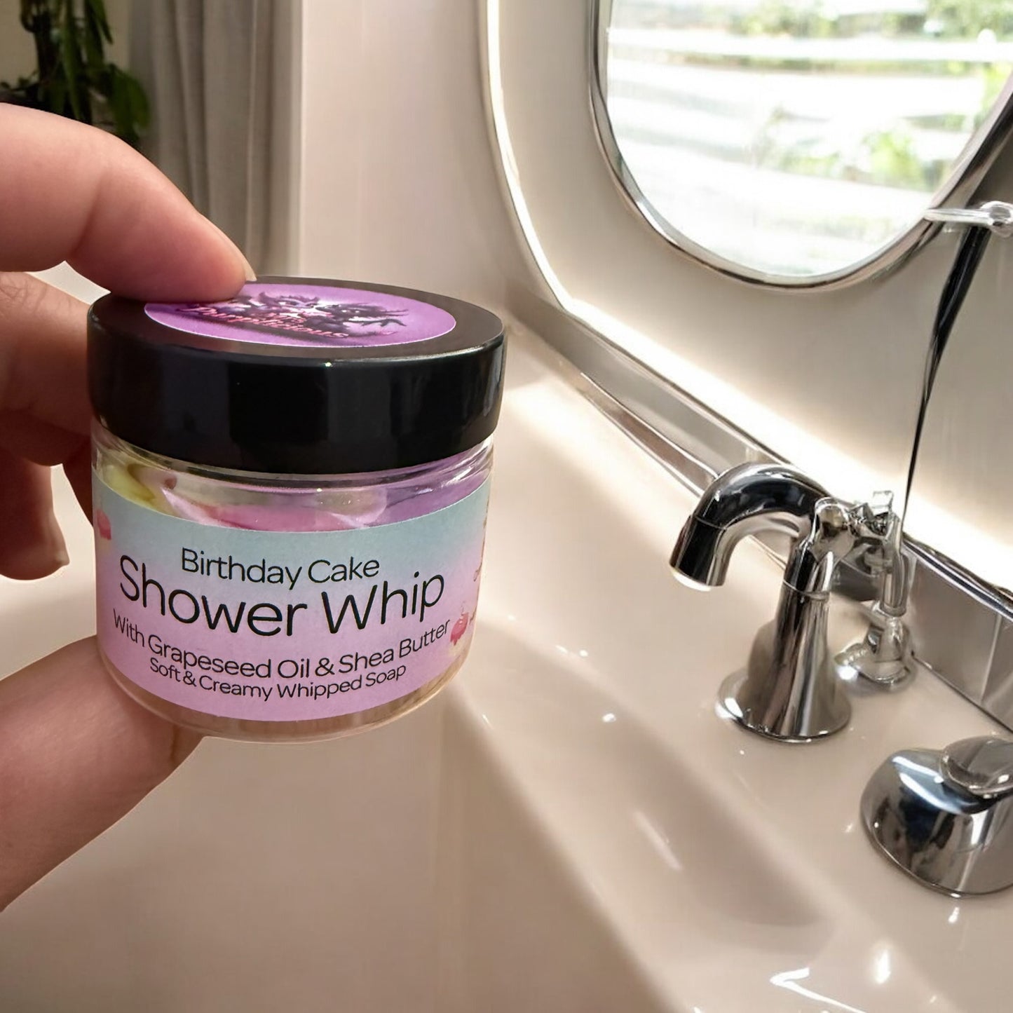 Mini Birthday Cake Shower Whip